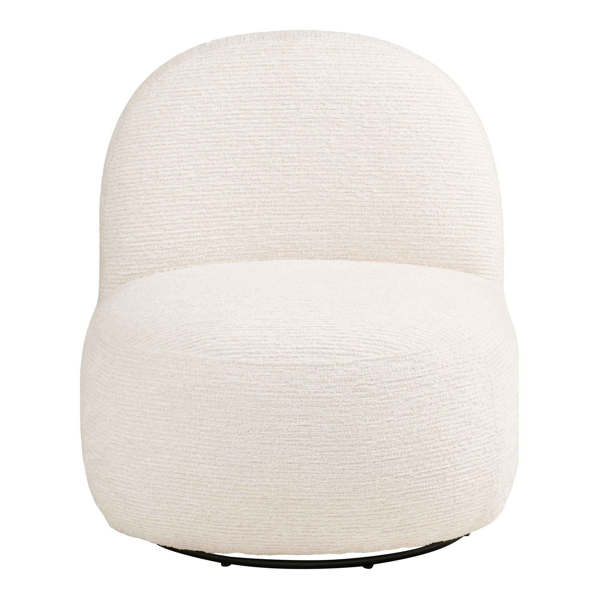 Milo Conjunto - Cadeira de lounge e Puff, Off -White HN1081