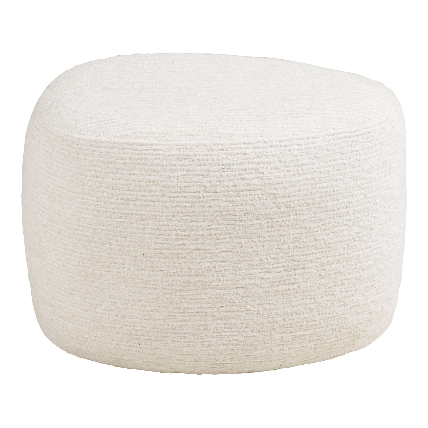 Milo Conjunto - Cadeira de lounge e Puff, Off -White HN1081