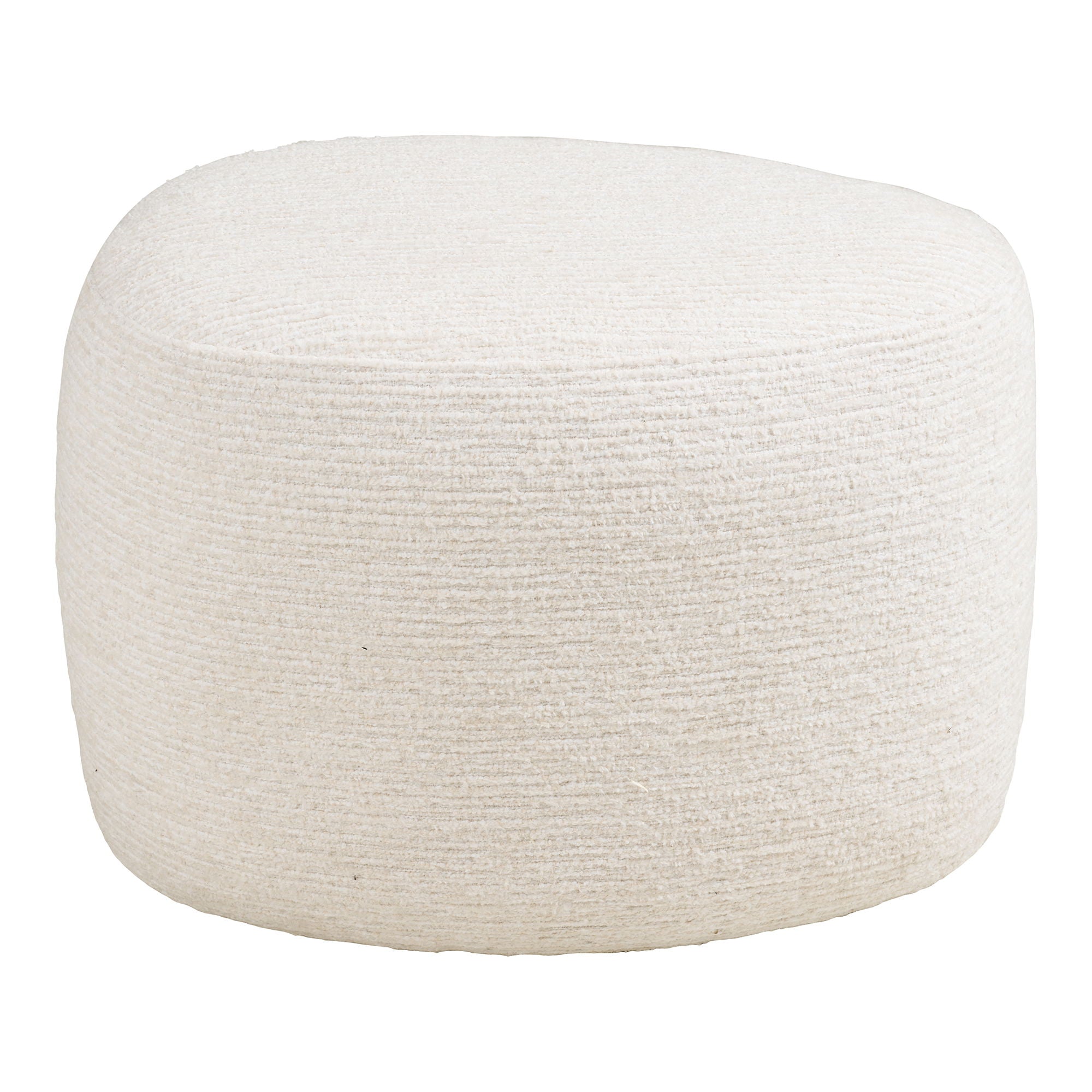 Milo Conjunto - Cadeira de lounge e Puff, Off -White HN1081