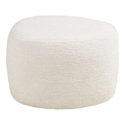 Milo Conjunto - Cadeira de lounge e Puff, Off -White HN1081
