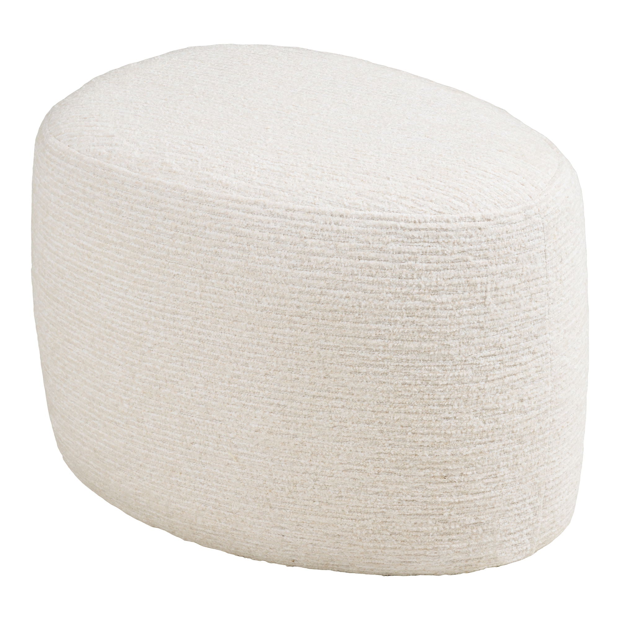 Milo Conjunto - Cadeira de lounge e Puff, Off -White HN1081