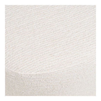 Milo Conjunto - Cadeira de lounge e Puff, Off -White HN1081