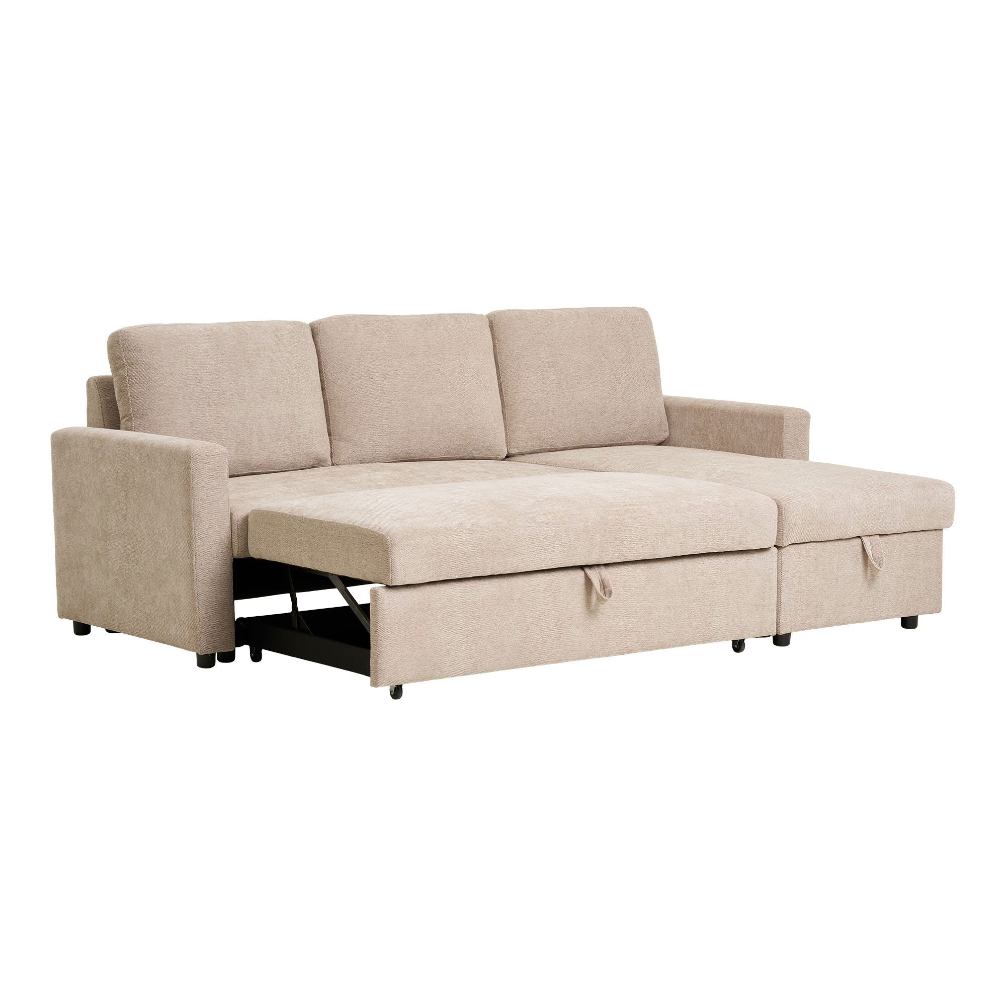 Belfast Chaiselong Sovesofa  - Chaiselong sovesofa med opbevaring