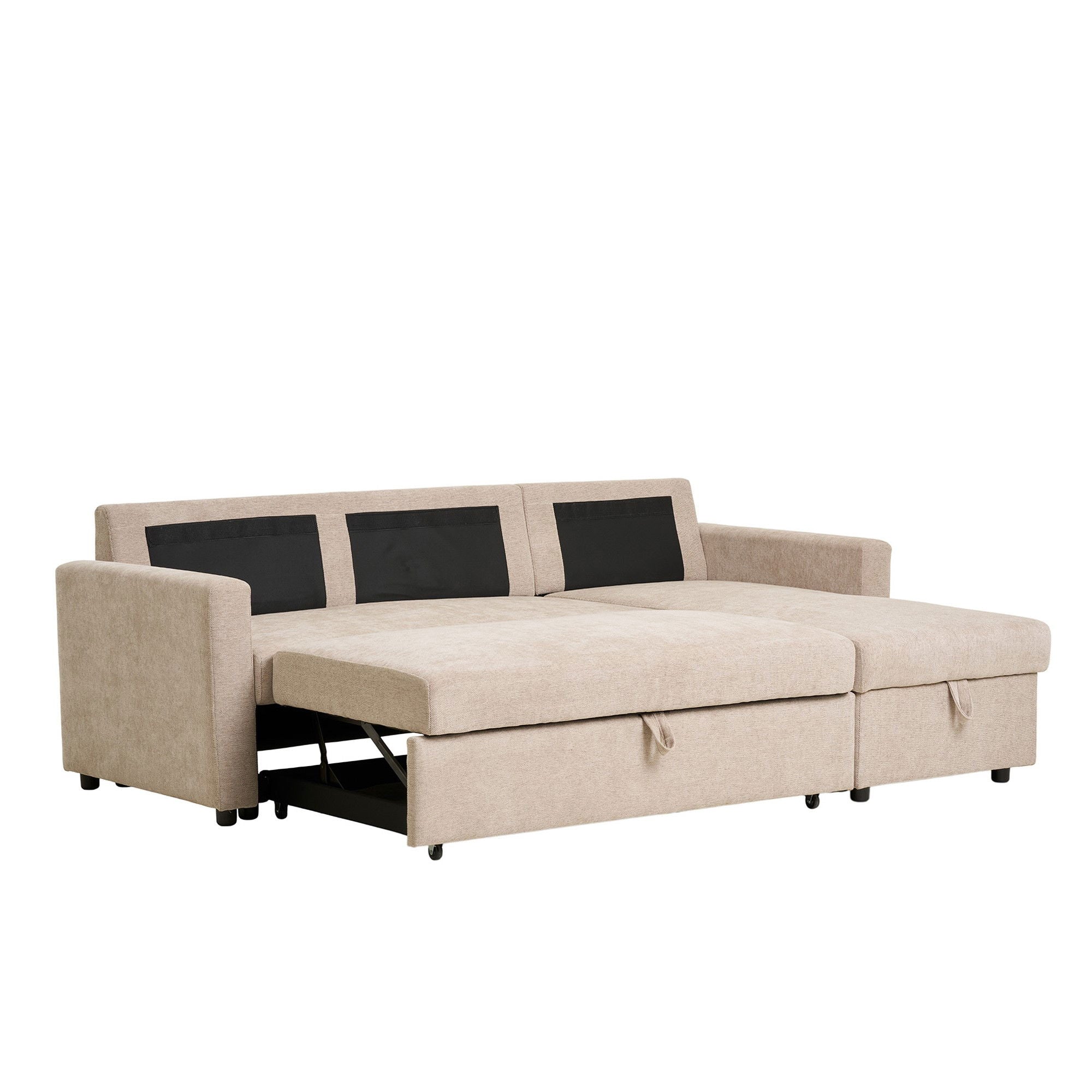 Belfast Chaiselong Sovesofa  - Chaiselong sovesofa med opbevaring
