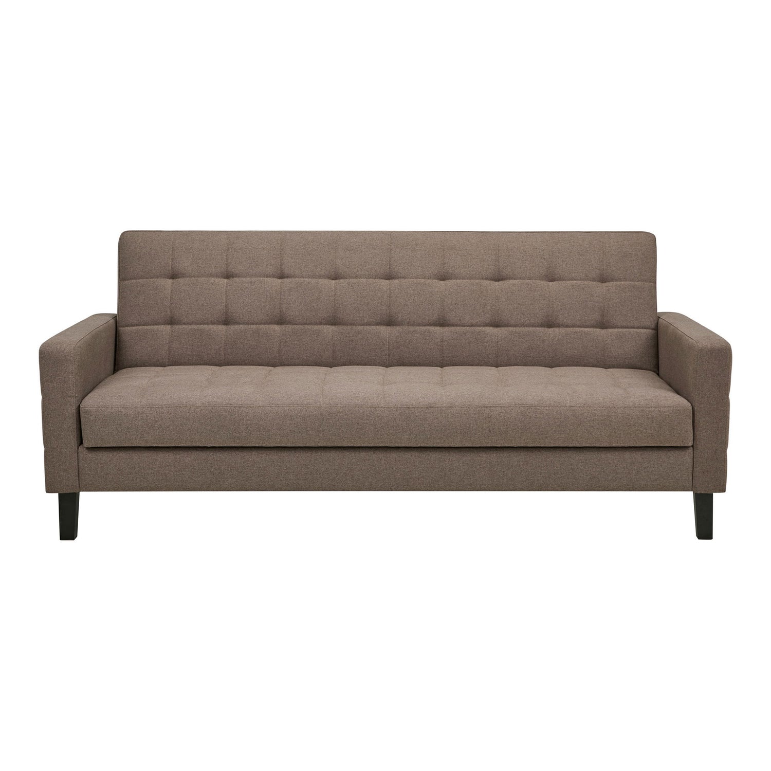 Milton Sofá Bed - sofá -cama com armazenamento, marrom, pernas pretas HN1089