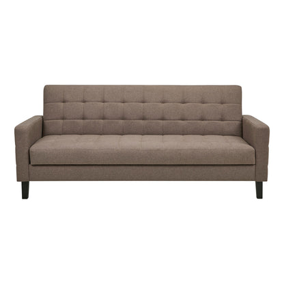 Milton Sofá Bed - sofá -cama com armazenamento, marrom, pernas pretas HN1089