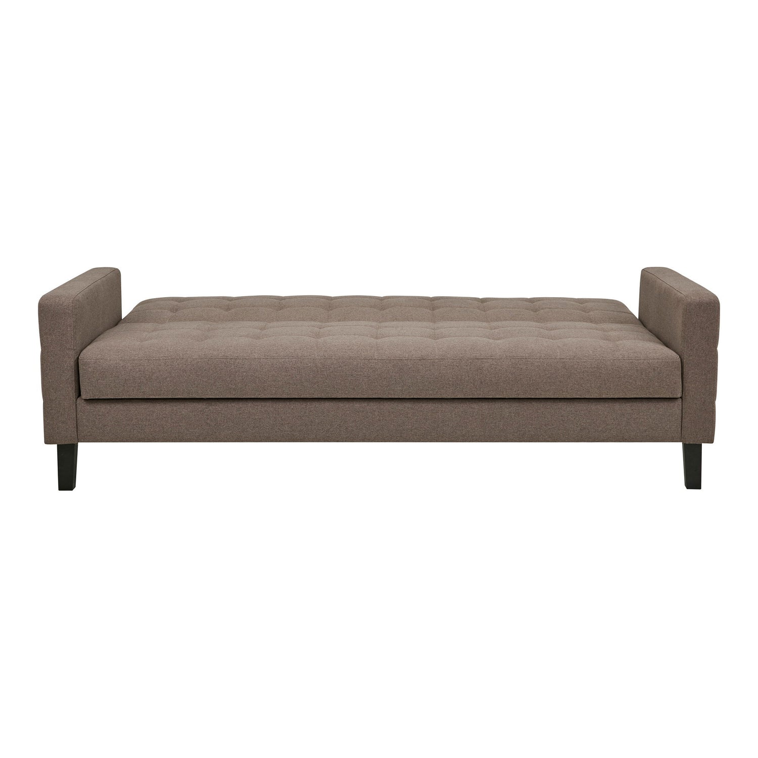 Milton Sofá Bed - sofá -cama com armazenamento, marrom, pernas pretas HN1089
