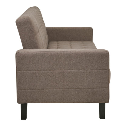 Milton Sofá Bed - sofá -cama com armazenamento, marrom, pernas pretas HN1089
