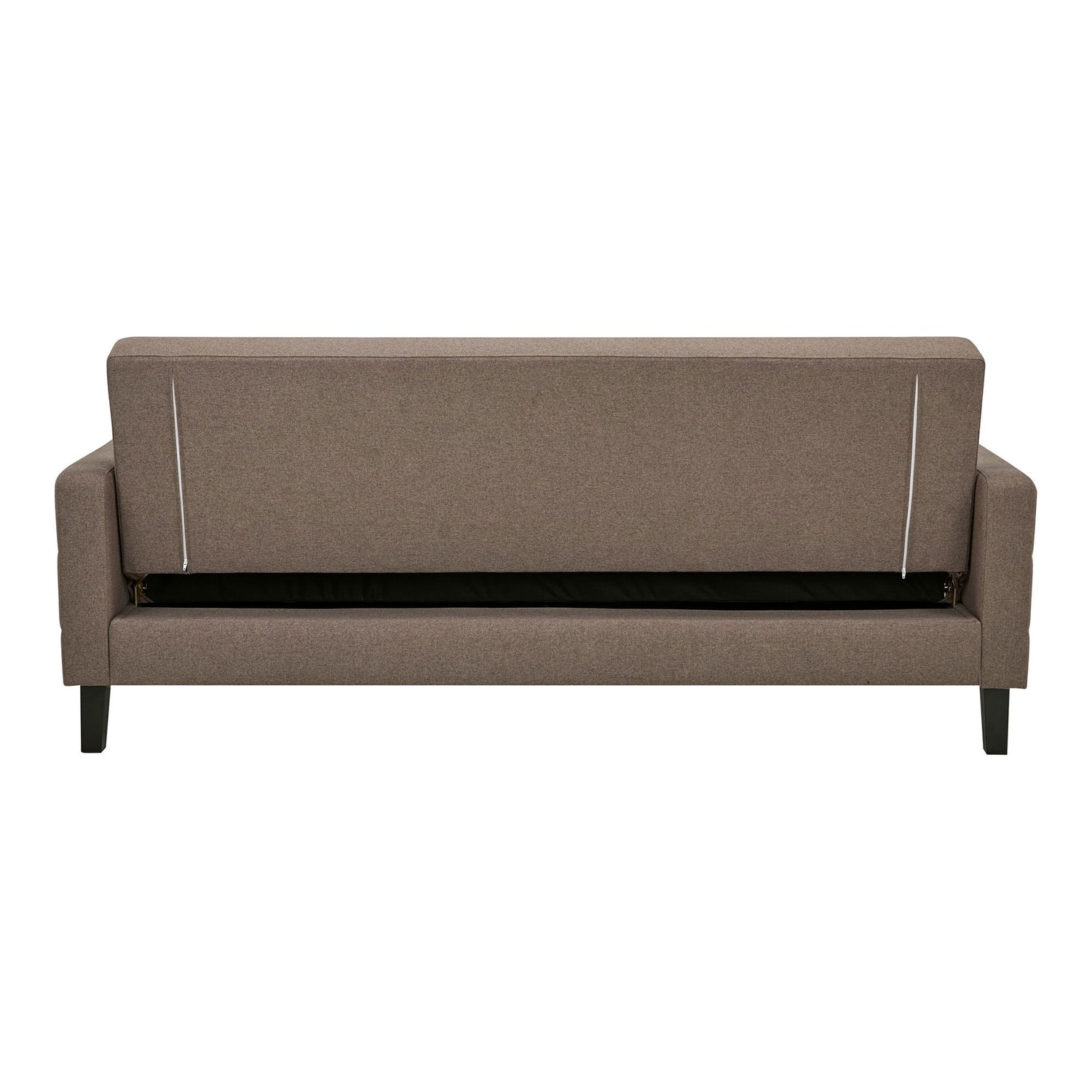 Milton Sofá Bed - sofá -cama com armazenamento, marrom, pernas pretas HN1089