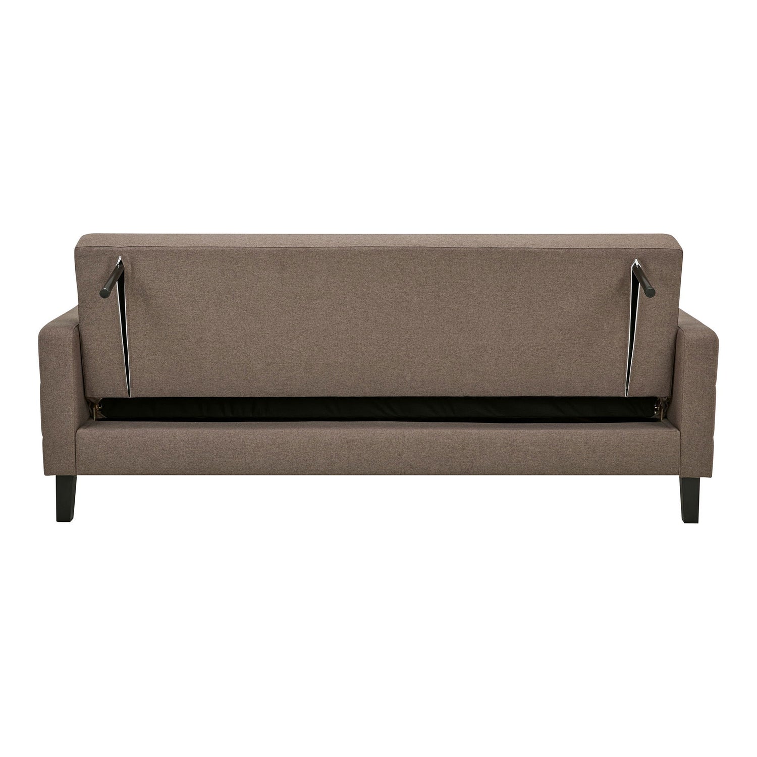 Milton Sofá Bed - sofá -cama com armazenamento, marrom, pernas pretas HN1089