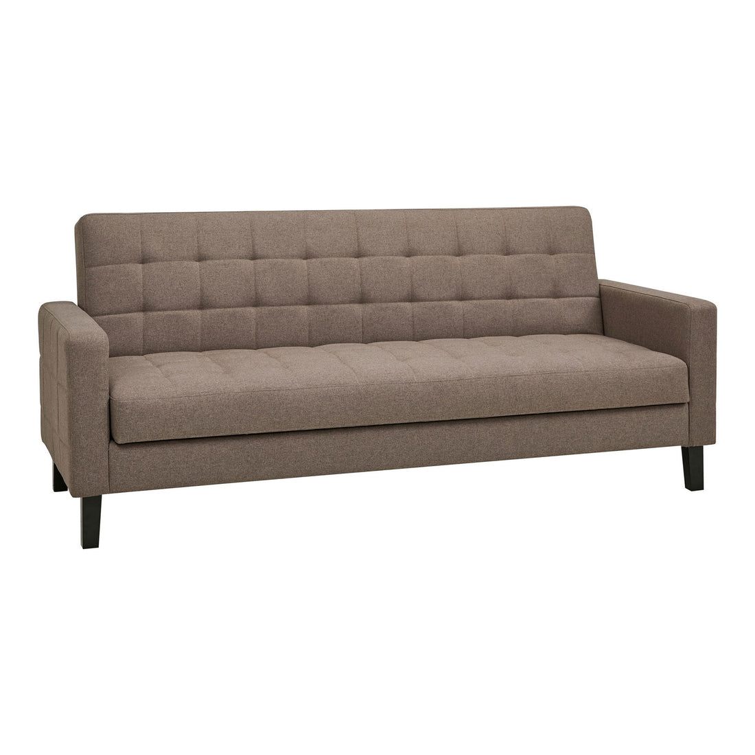 Milton Sofá Bed - sofá -cama com armazenamento, marrom, pernas pretas HN1089