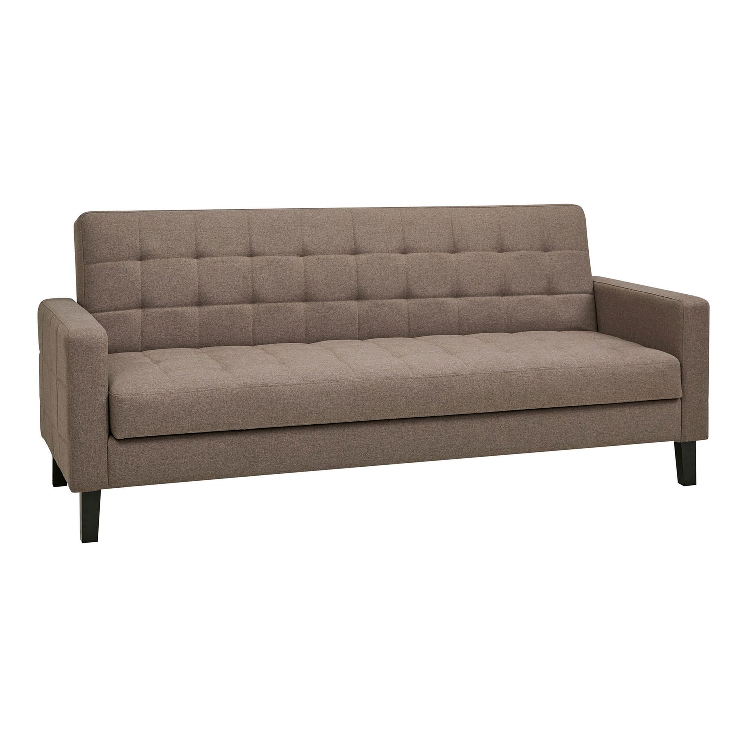 Milton Sofá Bed - sofá -cama com armazenamento, marrom, pernas pretas HN1089