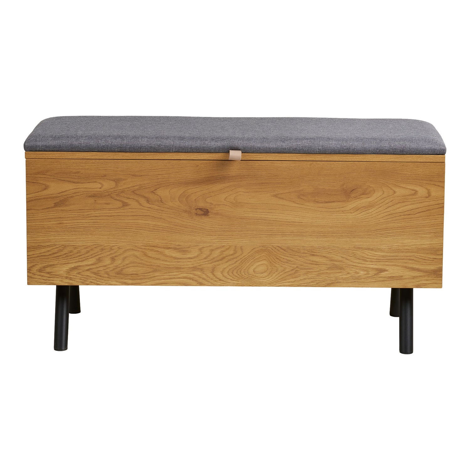 Banco Barco com armazenamento - Banco com armazenamento, Oak Look 92x33x48 cm