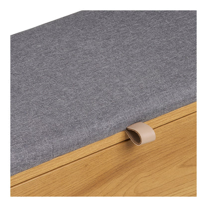 Banco Barco com armazenamento - Banco com armazenamento, Oak Look 92x33x48 cm