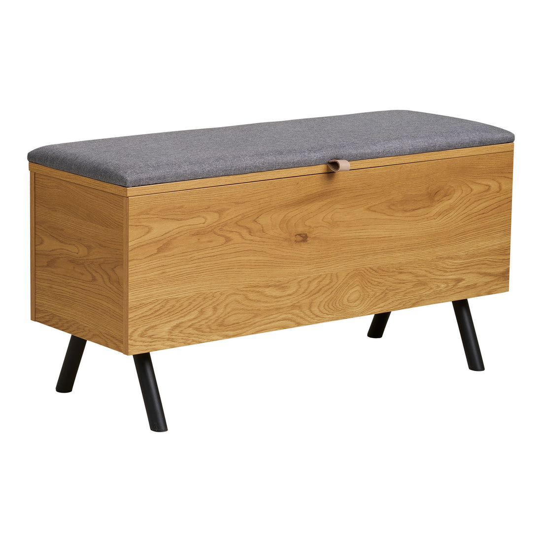 Banco Barco com armazenamento - Banco com armazenamento, Oak Look 92x33x48 cm