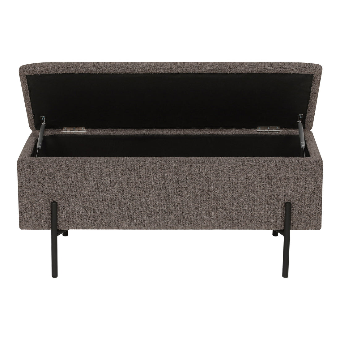 Watford Bench - Banco com armazenamento, Bouclé, Brown 95x36.5x43 cm, HN1061