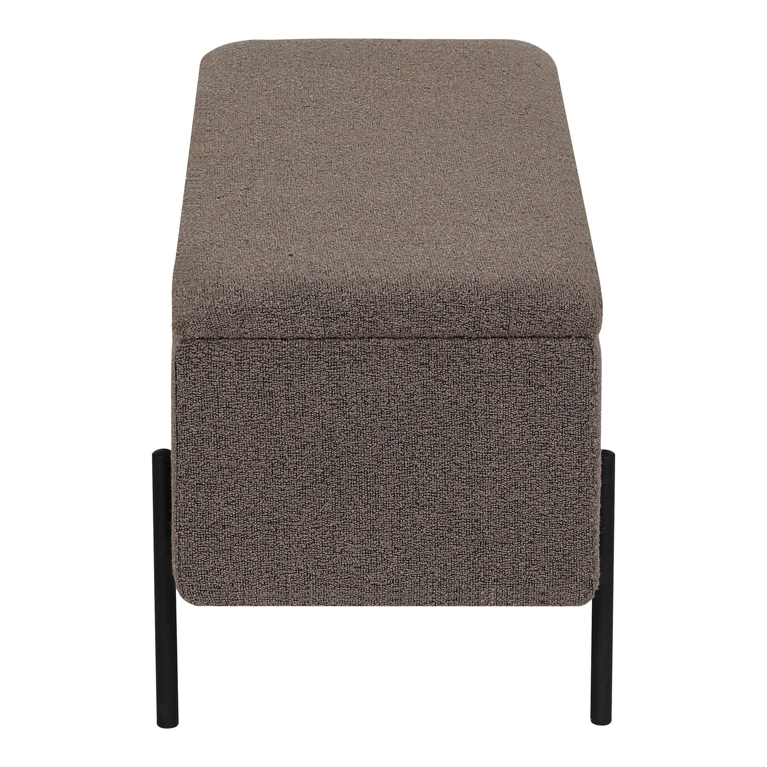 Watford Bench - Banco com armazenamento, Bouclé, Brown 95x36.5x43 cm, HN1061