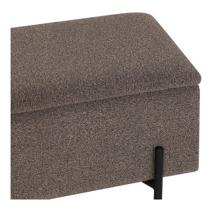 Watford Bench - Banco com armazenamento, Bouclé, Brown 95x36.5x43 cm, HN1061