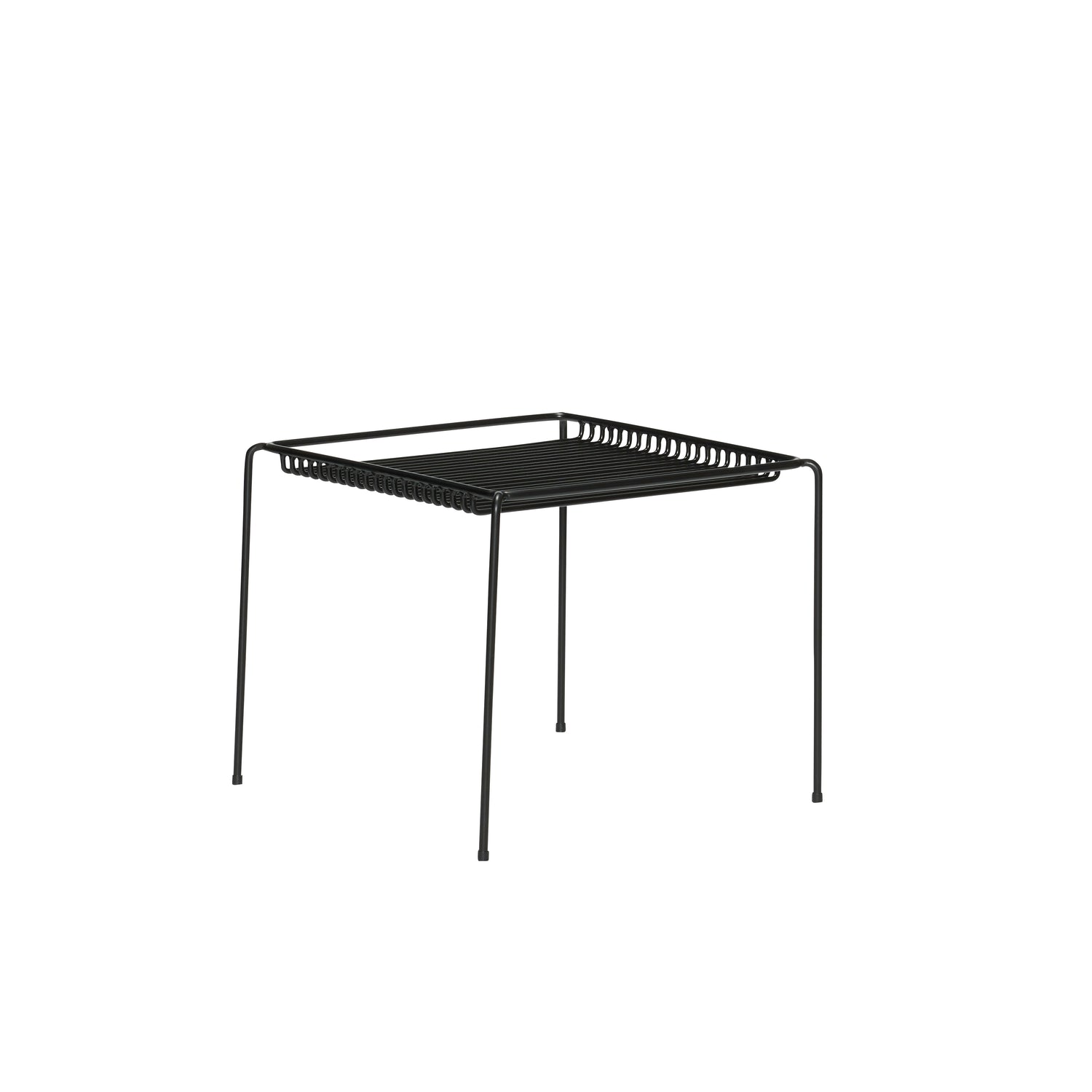Tabela lateral de corda preta - 51x51xh45cm