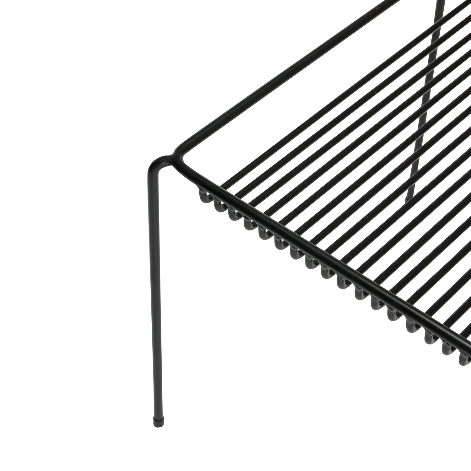 Tabela lateral de corda preta - 51x51xh45cm