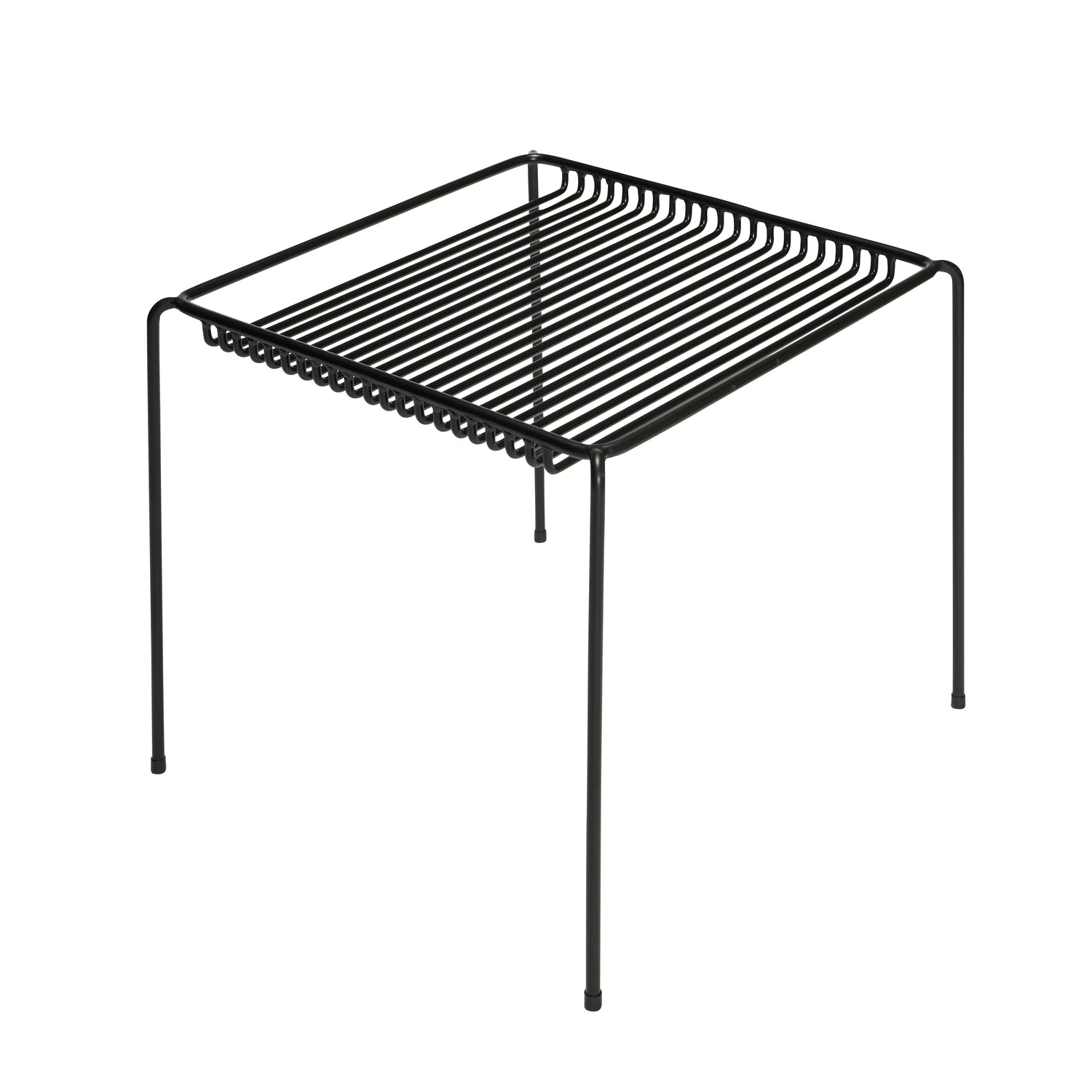 Tabela lateral de corda preta - 51x51xh45cm