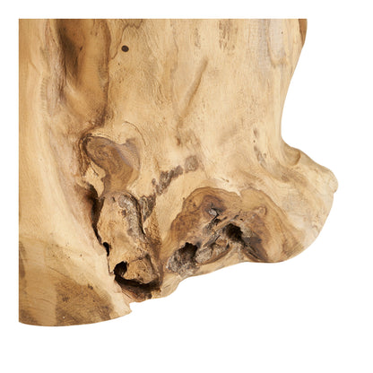 Mesa lateral de Palena - mesa lateral, teca, natureza Ø40x45 cm