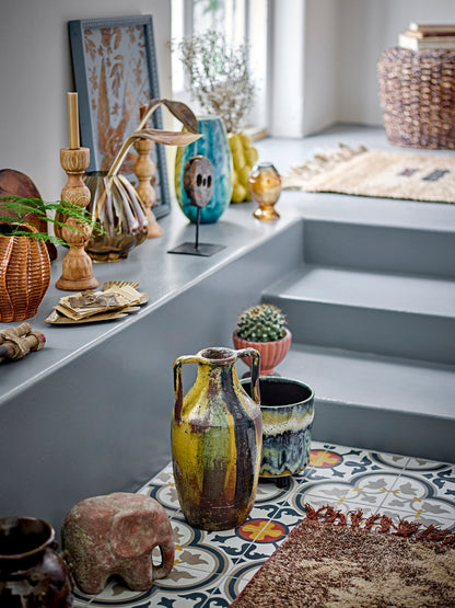 Coleção criativa Vaso Wilder Deko, amarelo, terracota