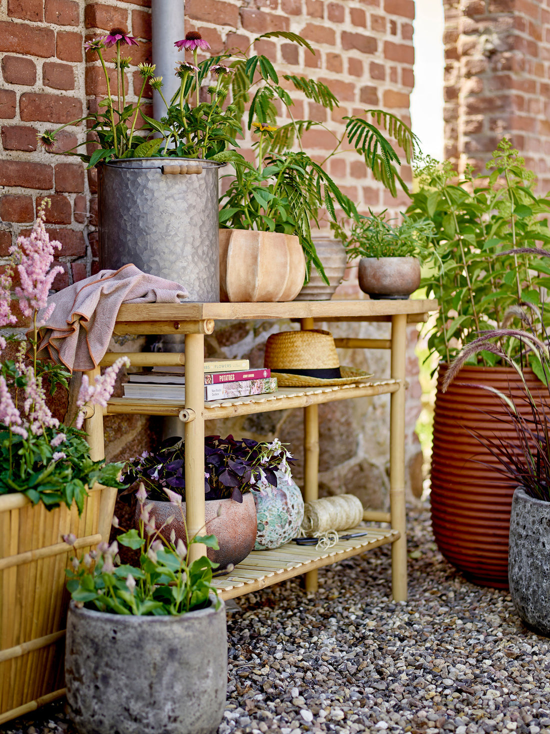 Bloomingville Mesola Herbal Potty em vasos, marrom, magnésia