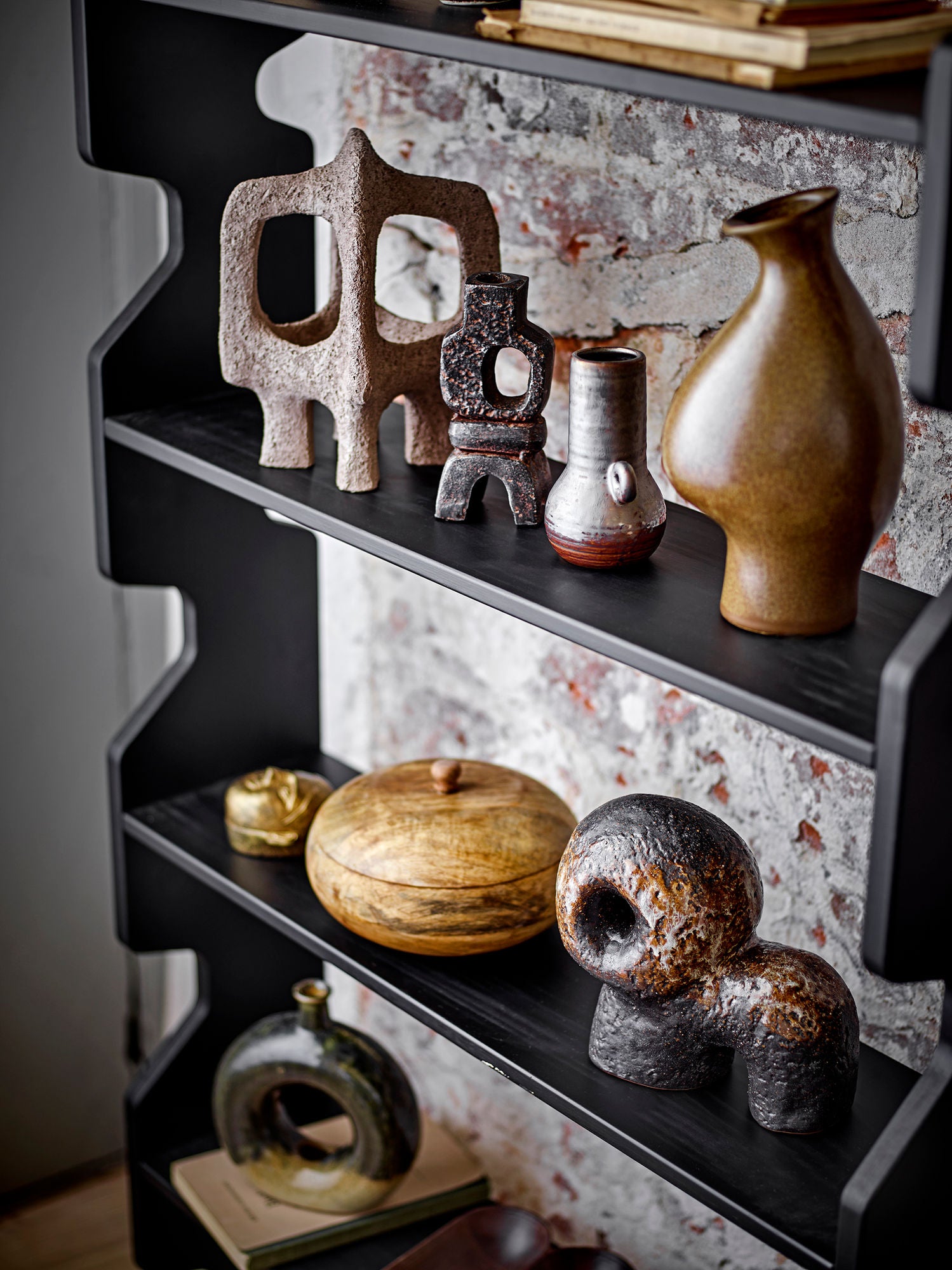 Bloomingville Sanah Candlestick, preto, ferro fundido