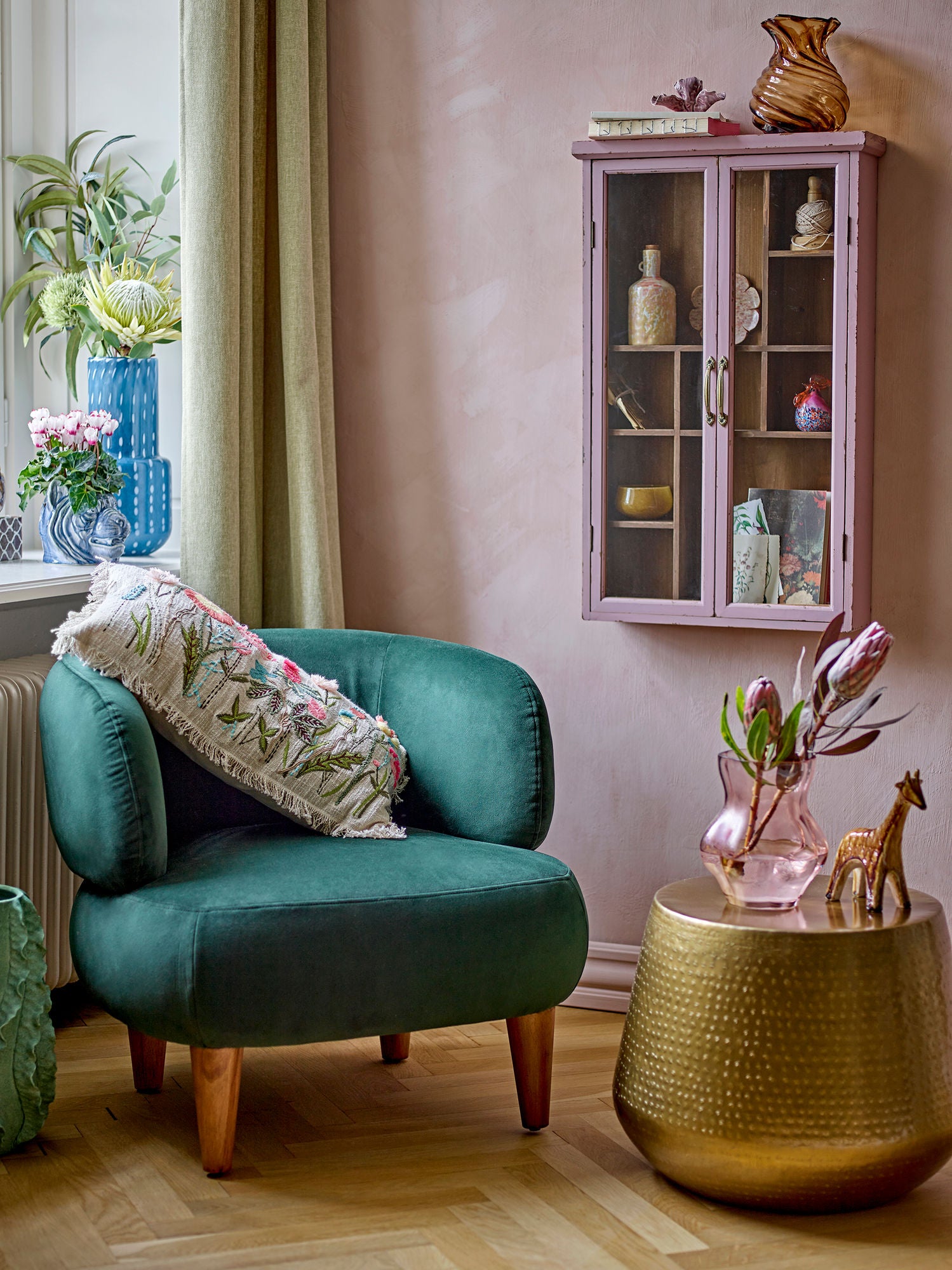 Coleção criativa Rylo vaso, marrom, vidro