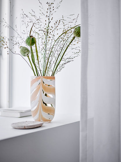 Vaso de Taven Bloomingville, laranja, vidro