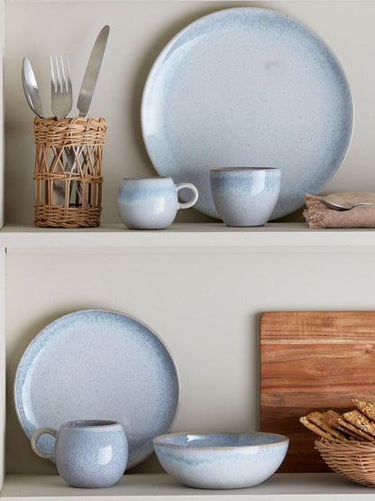 Conjunto de café da manhã de Bloomingville Paula, azul, grés
