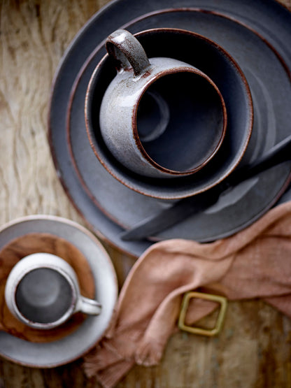 Conjunto de café da manhã de Bloomingville Sandrine, cinza, grés