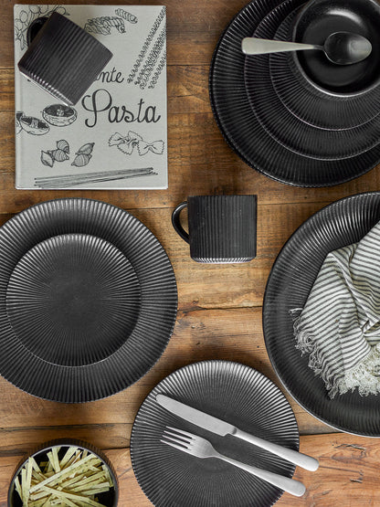 Bloomingville Neri Table Service Set, preto, grés