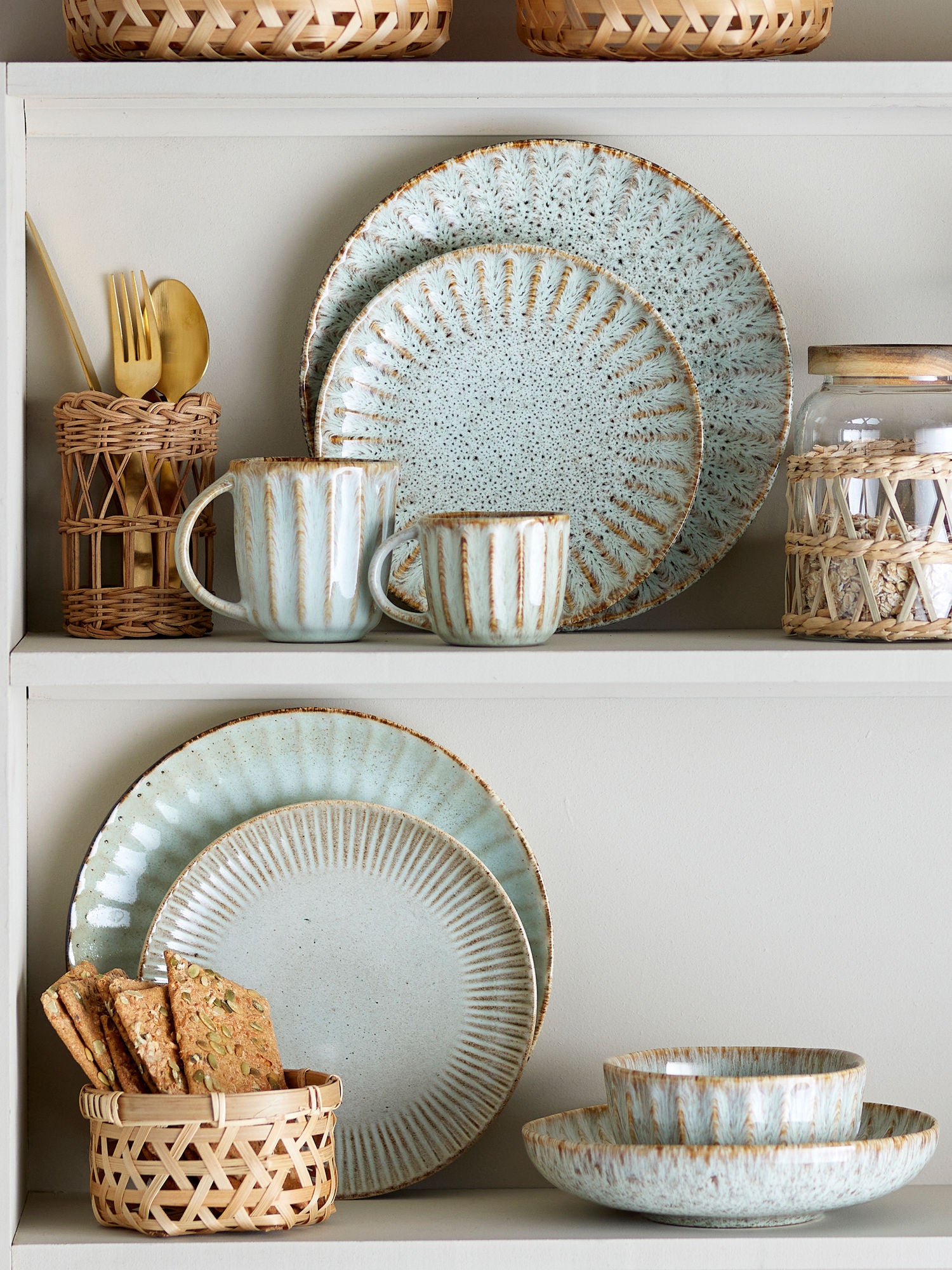 Creative Collection Fleur Design Service Set, natureza, grés