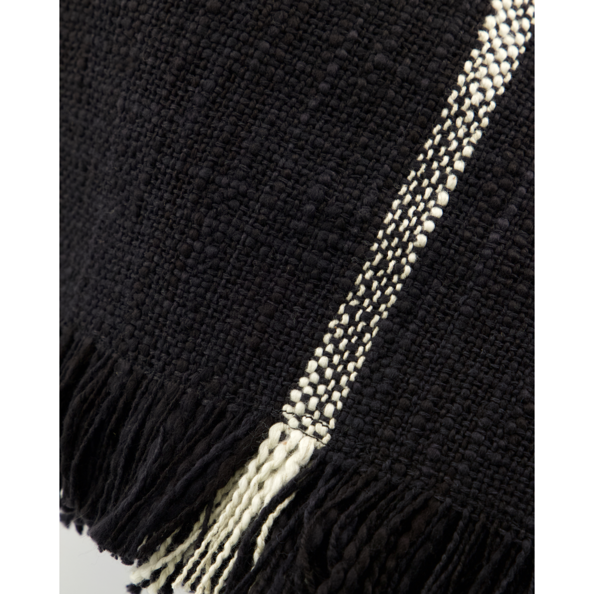 Cobertor, hdtuur, branco cru;