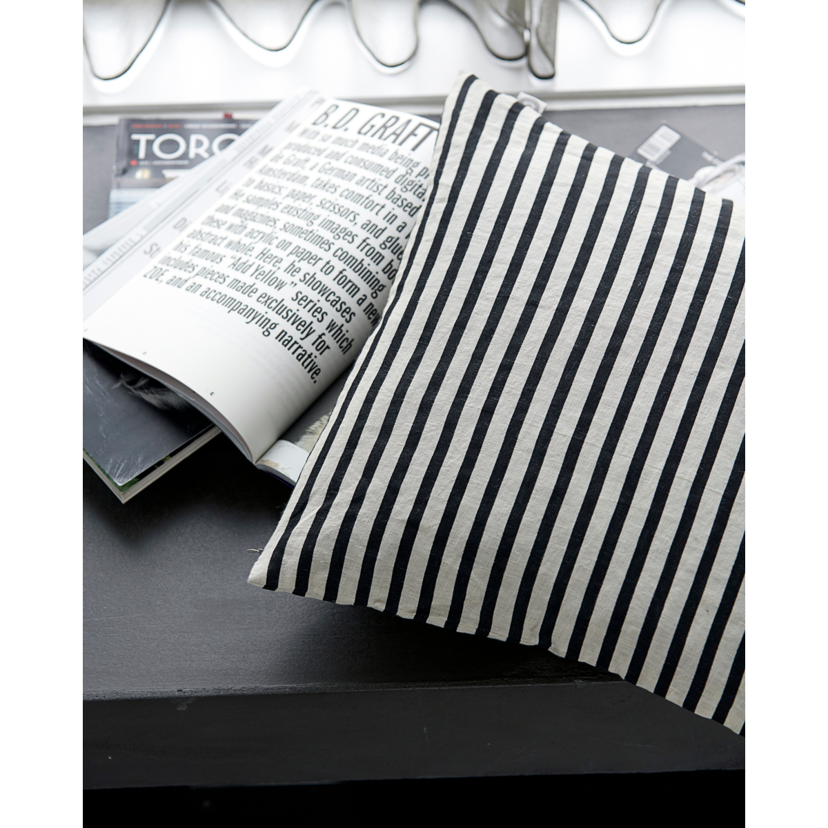 Capas de travesseiros, hdhdstrip, preto;