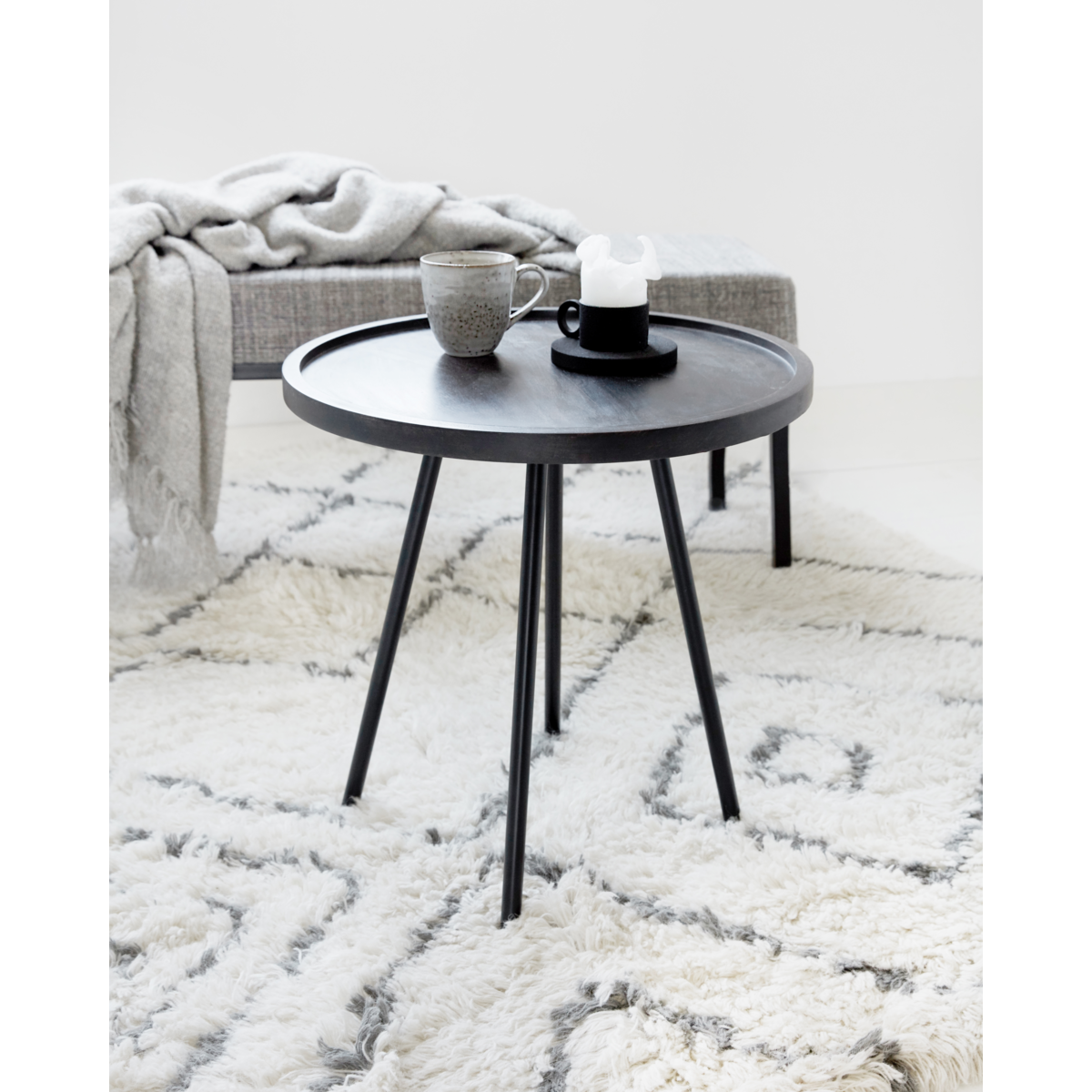 House Doctor - Mesa lateral, HDJuco, Preto