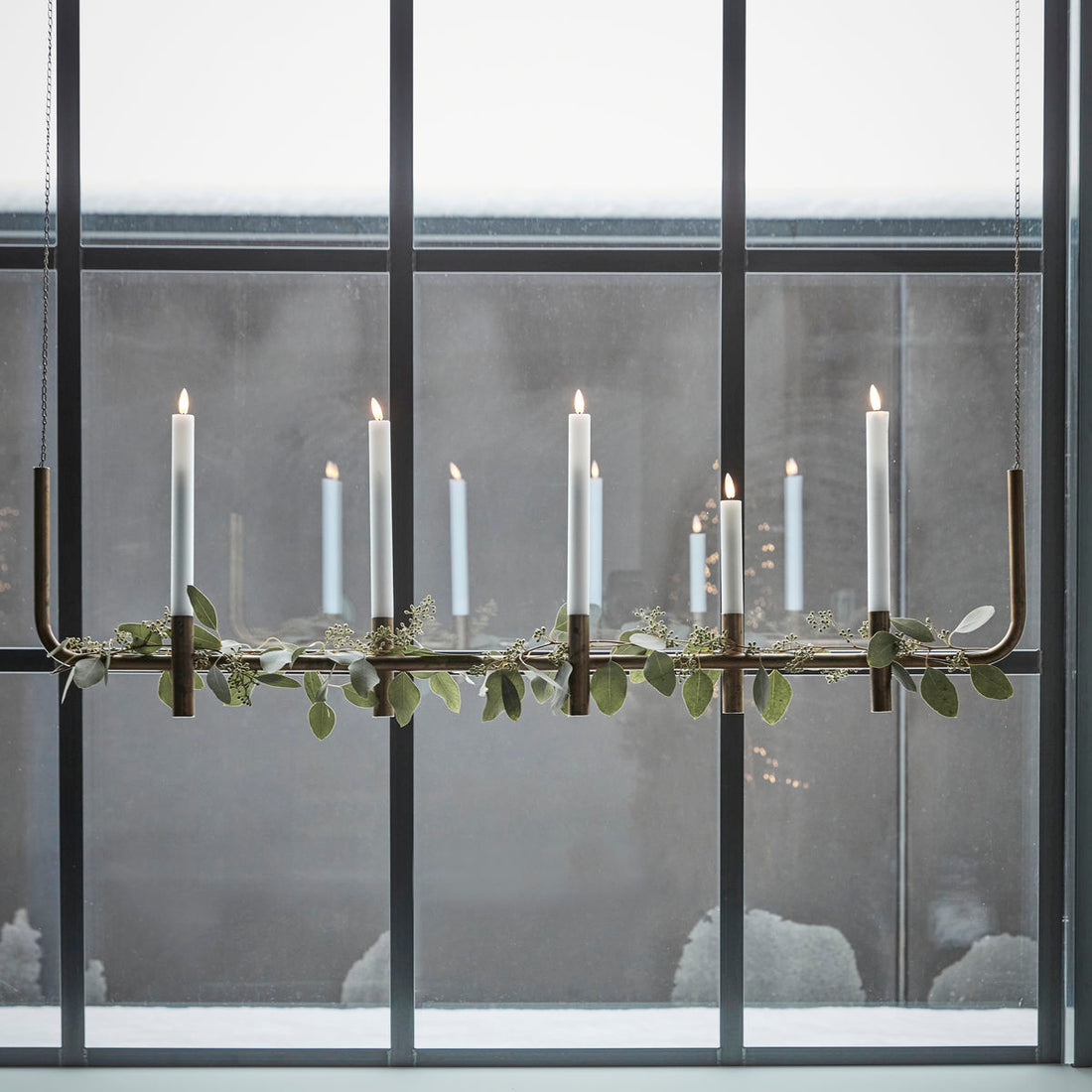 Castiçal, hdmaxi, acabamento de latão antigo