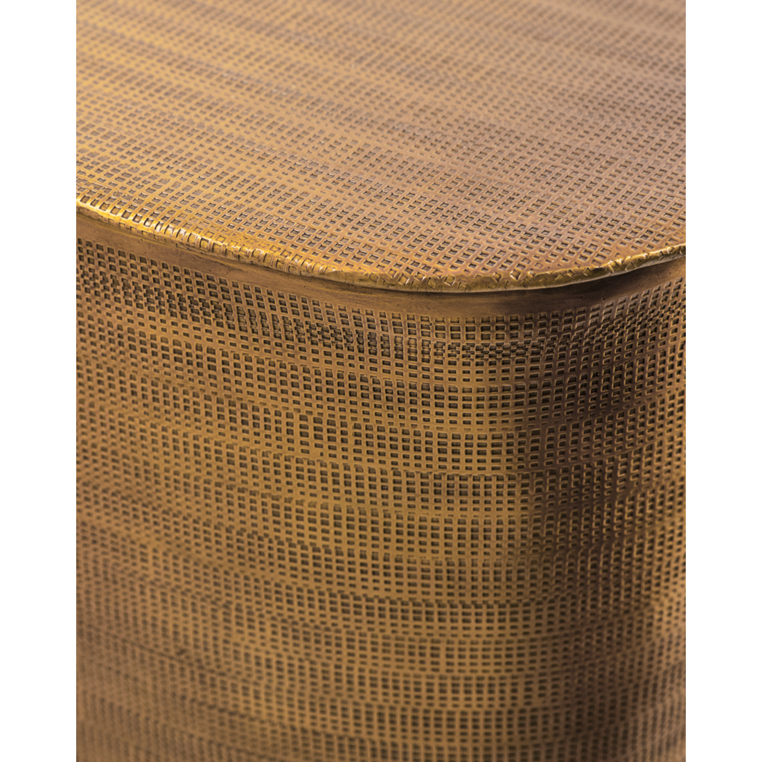 Mesa de café, HDCAJAS com armazenamento, ouro