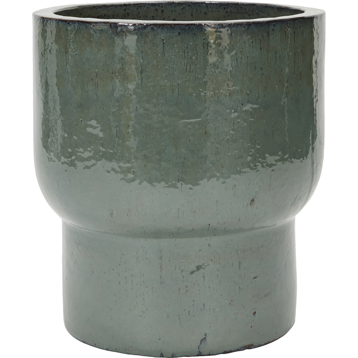 Pote de ervas, hdterra, verde H: 55 cm, dia: 50 cm