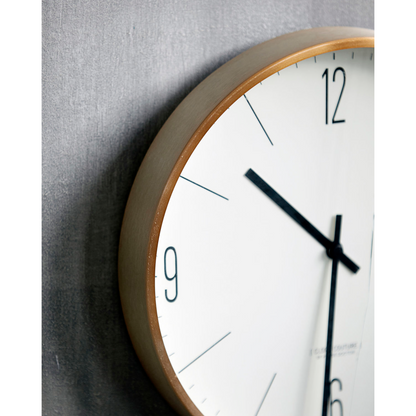 House Doctor - Relógio de Parede, HDClock Couture, Branco; Ouro