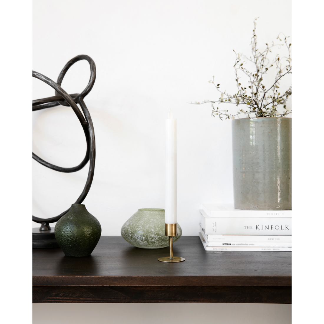 Castiçal, hanit, latão antigo