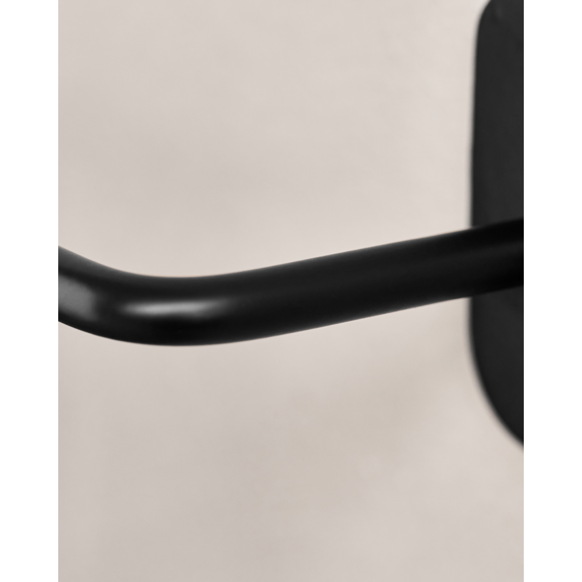 Suporte de toalha, Pati, preto