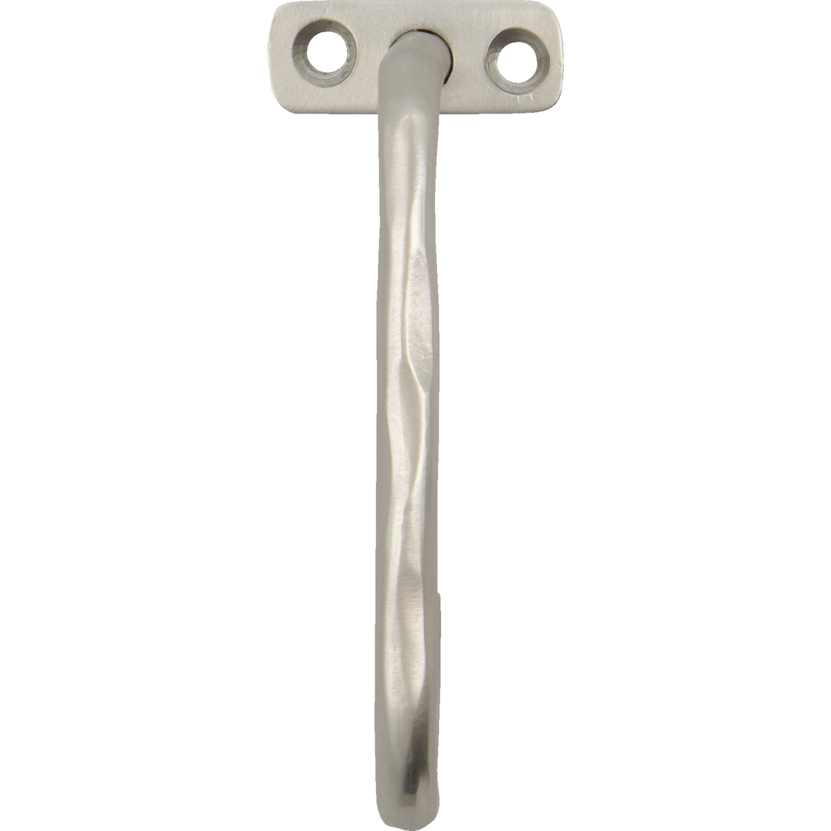 Gancho, hdwelo, acabamento prateado escovado