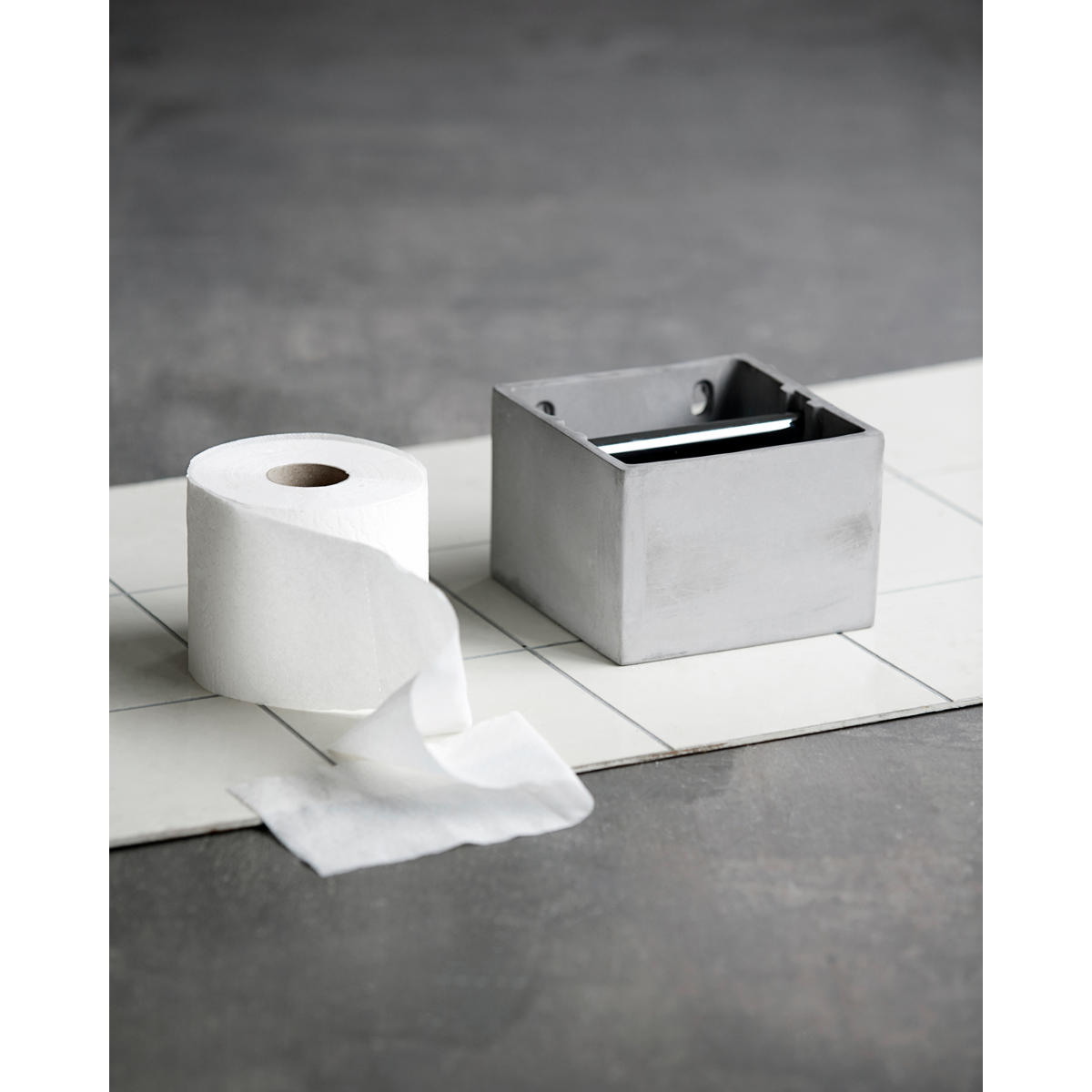 Suporte de papel higiênico, HDCEEN, cinza