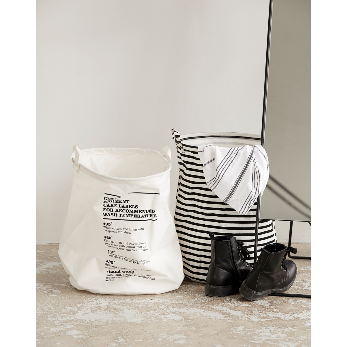 Bolsa de lavanderia, hdstripes, preto