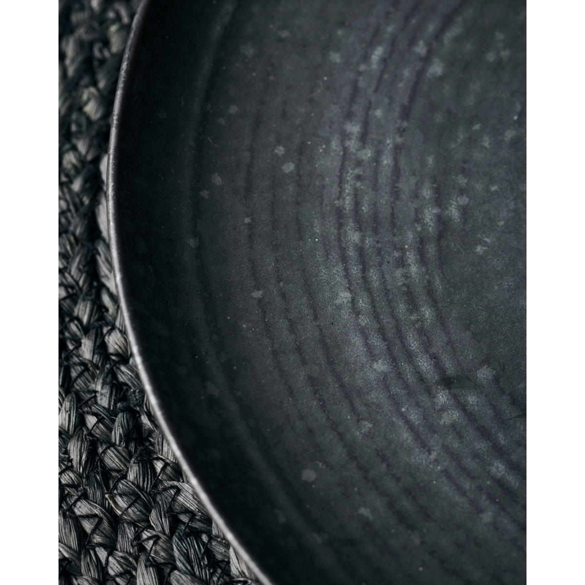 Placa de jantar, hdpion, preto;