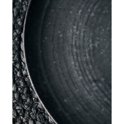 Placa de jantar, hdpion, preto;