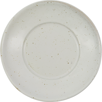 Copo com pires, hdpion, cinza; branco